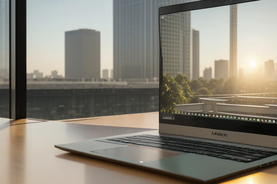 Laptop mit Bestätigung der Steuerübermittlung im Atelier