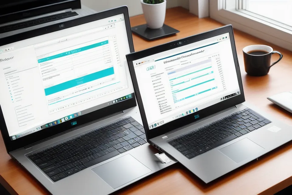 ELSTER-Formular am Laptop für die schlichte Änderung der Steuererklärung, daneben Notizen aus dem Steuerkurs