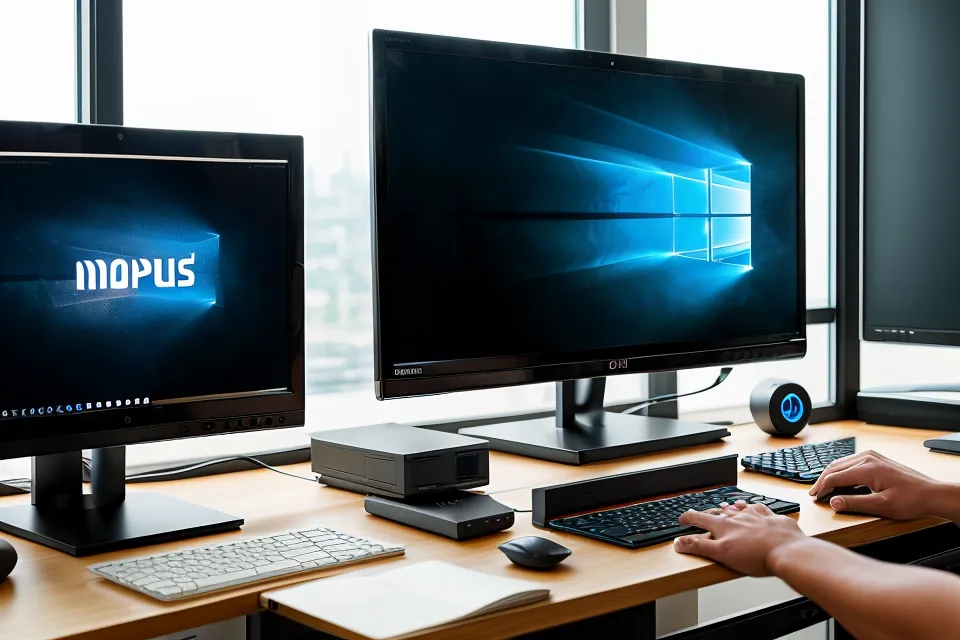Monitor mit einem Steuerkurs-Modul und Notizen zur Dauerfristverlängerung auf dem Schreibtisch.