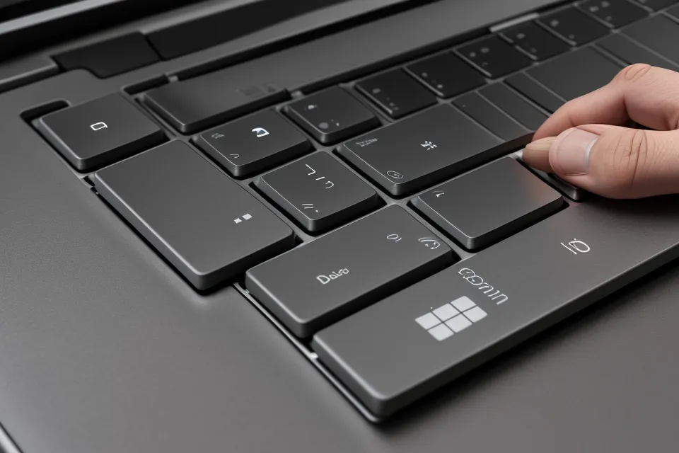 EÜR-Buchhaltung: Nahaufnahme einer Buchung am Laptop mit Design-Werkzeugen auf dem Schreibtisch