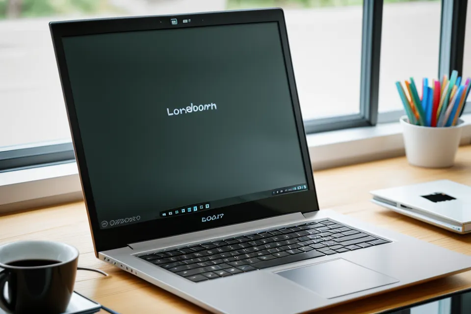 Steuer-Erklärvideo läuft auf einem Laptop-Bildschirm neben sortierten Buchhaltungsbelegen für die EÜR