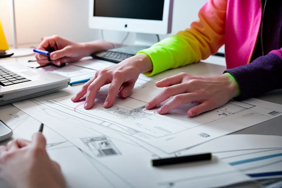 Industriedesigner sichtet Steuerunterlagen am Arbeitsplatz für den Steuerkurs-Vergleich zur EÜR